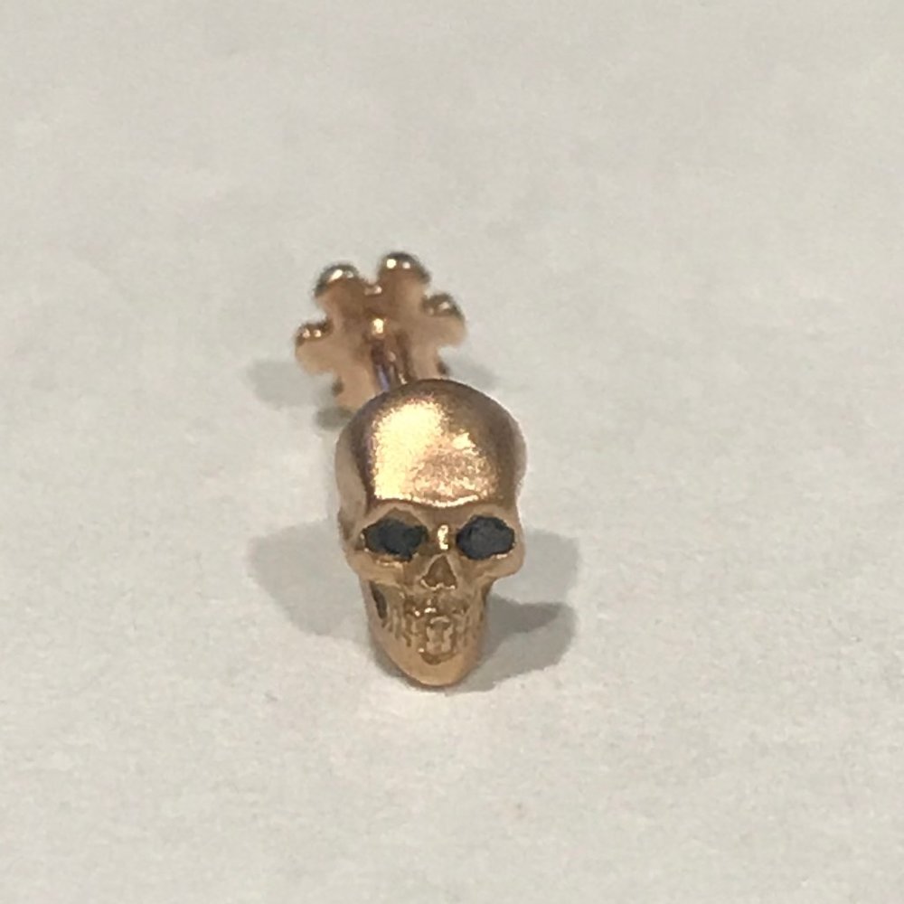 Maria Tash Skull Threaded Earring (6.5 mm)